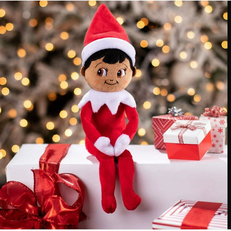 Elf on The Shelf 12 Soft Plush Scout Elf Dark Tone Girl Boy Doll for Ages 3 Walmart