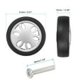 thumbnail image 2 of Uxcell Replacement Luggage Suitcase Wheels, 51mmx15mm 360 Swivel Caster Wheels, 2 of 6