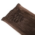 thumbnail image 5 of LELINTA 100% Human Hair Clip In Hair Extensions Can Curly Dyed Natural Straight 7 Piece/15 Clips Black/Brown/Blonde, 18"-70g, 5 of 8