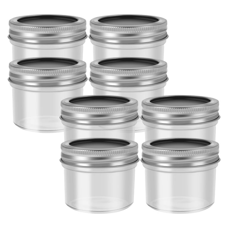 SRNRUS Small 2 oz Mason Jars, 24 Pack Glass Mini Canning Jars with Regular  Mouth Lids, Glass Ginger Shots Bottles Spice Jars
