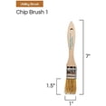 thumbnail image 2 of Chip Paint Brushes - 24-Pack - 1" Chip Brushes for Paints, Stains, Varnishes, Glues, & Gesso - Home Improvement - Interior & Exterior Use, 2 of 5