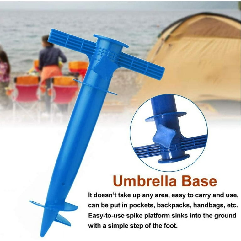 Beach Umbrella Screw Sand Anchor Stand Holder , Fishing Rod Gripper One  Size Fits All , Safe for Strong Wind