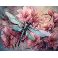 thumbnail image 2 of Glimmering Gliders - Dragon Fly Canvas Wall Art, 2 of 2