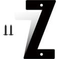 thumbnail image 1 of 12 Inch Modern Metal House Numbers, Metal Letter, Black Door Number, Metal Mailbox Numbers and Letters, Metal House Address Letters and Numbers for Outside Signs (Z), 1 of 8