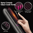 thumbnail image 6 of 2X Wireless Hair Straightener Brush Fast Heated Straightener Brush Third Gear Adjustable Hair Curler Heating Comb, 6 of 10