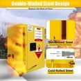 thumbnail image 3 of 18.11" x 18.11" x 23" Fireproof Storage Cabinet, 6 Gallon Fireproof Cabinet Cold-Rolled Steel Yellow Fire Proof with Adjustable Shelf &Locks, (Yellow), 3 of 8