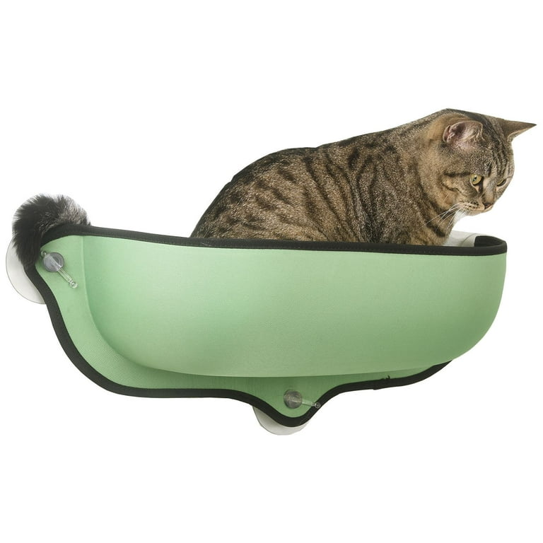 Pet Life Gravity Lounge Suction Cup Kitty Cat Lounger and Bed