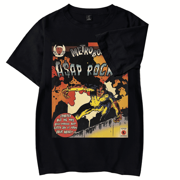 Asaps Merch Shirt Rockys 2026 Tour Tshirts Fashion Print Tees For Fans