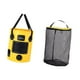 thumbnail image 4 of Cubo de pesca, cubo para acampar, contenedor de almacenamiento de agua multiusos de 25L, cubo plegable para jardinería al aire libre, lavado de coches amarillo con bolsa de malla, 4 of 9