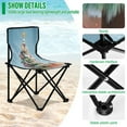 thumbnail image 4 of 600D Oxford Camping Chair Portable Foldable Chair Supports 220 lbs for Picnic, Fishing, Backpacking Lollipops Christmas Tree, 4 of 8
