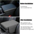 thumbnail image 4 of Car Center Console Armrest Cover, Leather Car Center Console Cover Cushion with 2 Storage Bags, Universal Center Console Pad Thickened Memory Foam Car Armrest Lids Storage Box (Red), 4 of 7