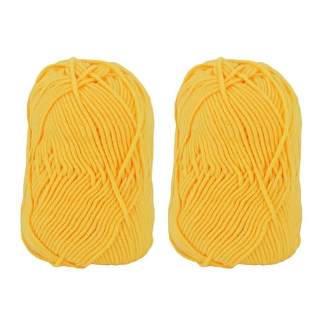 Sweater Gloves Handicraft Gift Crochet Weaving Knitting Yarn Yellow 100g