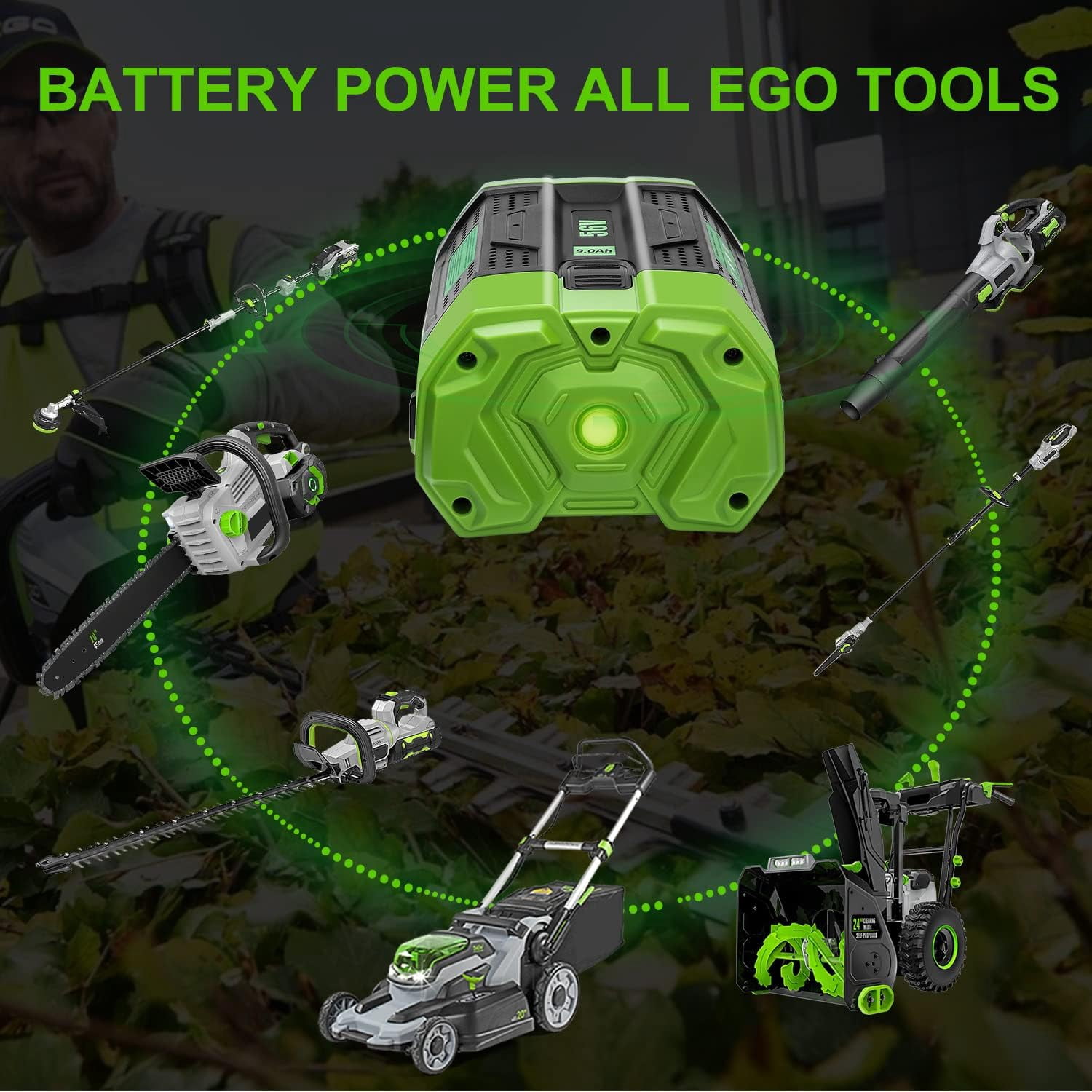 BA4200T 9.0Ah Replacement for EGO 56V Battery Power+ Tools BA1400T BA2800 BA2800T BA4200