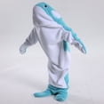 thumbnail image 2 of SHENGSI Kids Shark Whale Flannel Sleeping Bag Onesie, Blanket Hoodie Unisex Wearable Hoodie Blanket Soft Cozy Flannel Hoodie Cute for Children, 2 of 4