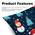 thumbnail image 2 of Snowman Set of 2 - Chair Pillow Covers with Unique Patterns - Throw Pillow Inserts Included, Available in 16x16, 18x18, 20x20 Inches - Ideal for Home Decor,and Gifts, 2 of 6