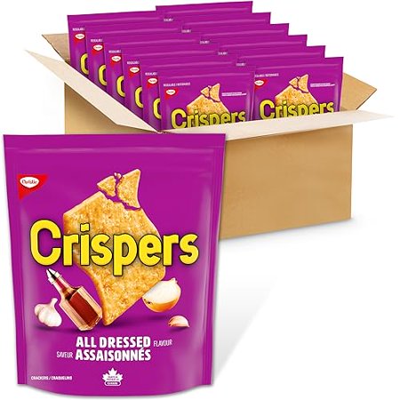 Christie Crispers, All Dressed Crackers, 145g/5.1 Ounce, (12 Pack) {Imported from Canada}