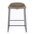 thumbnail image 3 of Bronte Living 26 inch Modern Leatherette Counter Stool with Rubber Protectors, Comfortable Footrest and Backless for Kitchen, Restaurant - Series Jacob - Set of 2, 3 of 7