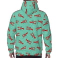 thumbnail image 7 of Cauagu Cartoon Lobsters 4 for Men's Pullover Hooded Sweatshirt Athletic Casual Hoodie Aautumn Hoodie Sweatshirt for Men Pullover Casual Hooded Sweatshirt-Large, 7 of 7