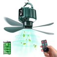 thumbnail image 1 of Ventiladores de techo para tiendas de campaña DUKUSEEK con luz y control remoto, 1 of 7