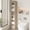 Khaki color, variant on YQ JENMW 6-Tier Tall Narrow Bookshelf,Slim Storage Organizer Shelf,Freestanding Display Storage Shelf for Living Room,Bedroom,Home Office,White