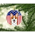 thumbnail image 2 of Carolines Treasures BB2184CO1 Flag & Red Corgi Ceramic Ornament, 2 of 2
