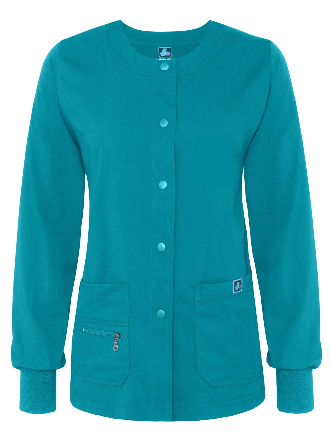 Adar Indulgence Womens Jr Fit Multi Pocket WarmUp Scrub Jacket 4216