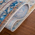 thumbnail image 5 of SAFAVIEH Vintage Persian Tarek Medallion Polyester Area Rug, Blue/Multi, 5' x 7'6", 5 of 8