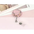 thumbnail image 1 of LNGOOR 1pc Motivational Retractable Badge Reel With Clip  Flower Design  Suitable For ID Card Holder  Keychain  Nurse  Therapist  Teacher Graduation Gift, 1 of 7