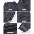thumbnail image 6 of Taigaofy Men's Winter Fleece Lined Hiking Pants With Zip Pockets Waterproof Quick-Dry Travel Fishing Work Outdoor Pants Gray XL, 6 of 8
