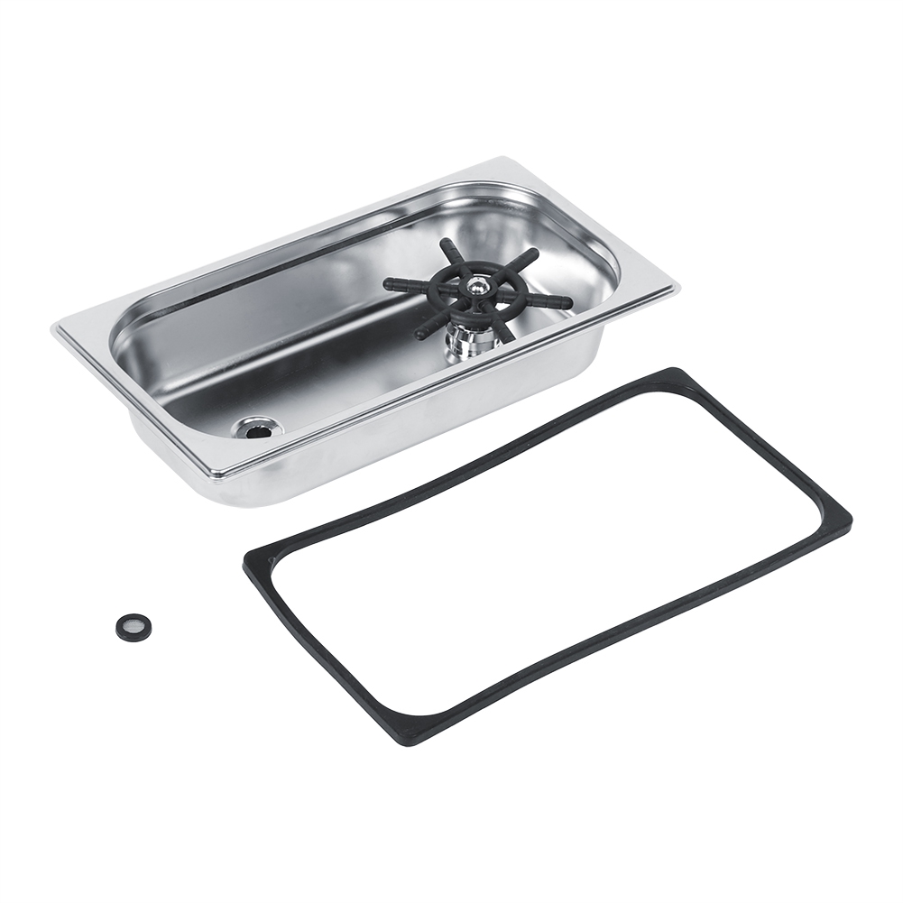 Tebru Cup Washer,G1/2in Automatic Stainless Steel Cup Washer Cleaner