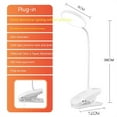thumbnail image 1 of Led Desk Lamps With Clip 3 Modes Dimming Eye Protection Usb Rechargeable Table Lamp Night Lights, 1 of 9