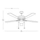 thumbnail image 4 of Ventilador de techo 52", 1 luz E27 60W, acabado marrón, 5 aspas reversibles, 3 velocidades, 4 of 8