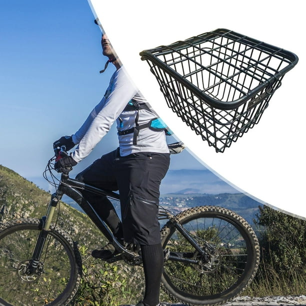 Cesta trasera para bicicleta, cesta con tapa, estante de carga