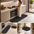 thumbnail image 7 of Anti Fatigue Kitchen Floor Mats Set of 2, Waterproof Kitchen Sink Runner Rug, Standing Mat Cushioned Kitchen Rugs, Comfort Doormat 16''x24''+16x47" (Black), 7 of 7