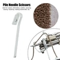 thumbnail image 3 of Tufting Gun Cut, Pile Needle Tufting Gun Cut Pile Needle Sturdy Durable Rustproof Metal Easy Mounting Pile Scissors for Carpet Tufting Tool Repair Replacement, 3 of 7