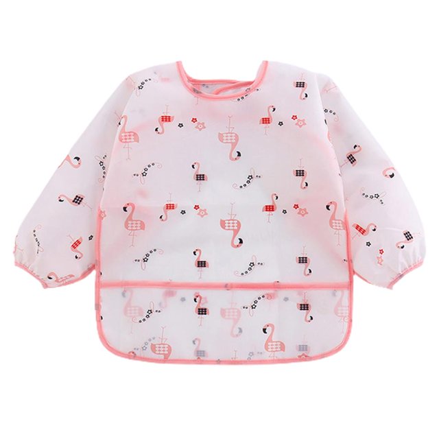 Baberos Para Bebés Y Niños, Babero Impermeable De Manga Larga Para Alimentación Con Bolsillo, Baberos Para Bebés Sweethay AP006803-09