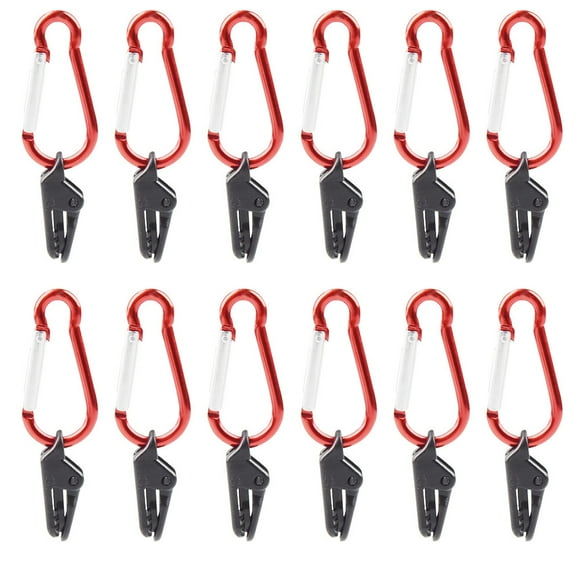 Tarp Clip with Carabiner Tent Clip Clip for Camping Tent Awning Tarp Clips 10 Pieces