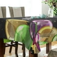 thumbnail image 3 of Coolnut Mardi Gras Rectangle Tablecloth Spill-Proof Polyester Table Cloth Table Cover for Kitchen Dining Picnic Holiday Party Decoration,54"x54", 3 of 7