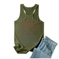 thumbnail image 2 of Women Summer Fashion Let Them Letter Print T Shirt Casual Sleeveless Vest Top Business Casual Top Fitted Back Support Top Women Sleep Camisole Metallic Top Women Athletic Set Athletic Womens Top, 2 of 4