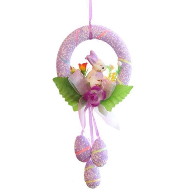 Huevo Diy Creativo Corona De Huevo De Pascua Exquisitos Adornos Colgantes Para El Hogar De Pascua No Tóxicos Para Fiesta De Cumpleaños Eigraketly HA044533-02