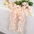 thumbnail image 2 of Efavormart 5 Bushes 44" Rose Gold Artificial Wisteria Vine Ratta Silk Hanging Garland Wedding Decor, 2 of 11