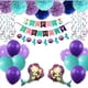 thumbnail image 5 of Juego de decoraciones de cumpleaños de Sirenita, decoración de cumpleaños para niñas, pancarta de feliz cumpleaños, pompones de papel de seda, remolinos colgantes para decoraciones de fiesta de cumpl JAMW Sencillez, 5 of 5
