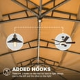 thumbnail image 5 of LiviNest 10x14FT Outdoor Gazebo: Double Roof Canopy with Privacy Curtains & Protective Netting - Heavy Duty Steel Frame Meditation Space for Yoga Instructors & Healing Therapists, 5 of 6