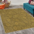 thumbnail image 2 of Geometric Decorative Rug, Different Sized Circles and Rounds Simple Style Graphic Print Shabby Home, Quality Carpet for Bedroom Dorm and Living Room, 6 Sizes, Dark Khaki, by Ambesonne, 2 of 4