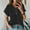 Black, variant on Tittly T Shirts for Women Spring Tops for Women Women's V Neck Batwing Sleeve Tops Summer Basic Short Sleeve T Shirts Loose Fit Tees 2025 Tshirts Shirts Basic Tees Pink 4XL