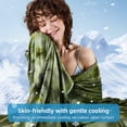 thumbnail image 4 of Teler Cooling Blanket for Hot Sleepers, Lightweight Summer Cold Thin Blankets for Sleeping, Twin Size(60.2"*80.2"), Aqua Green, 4 of 9