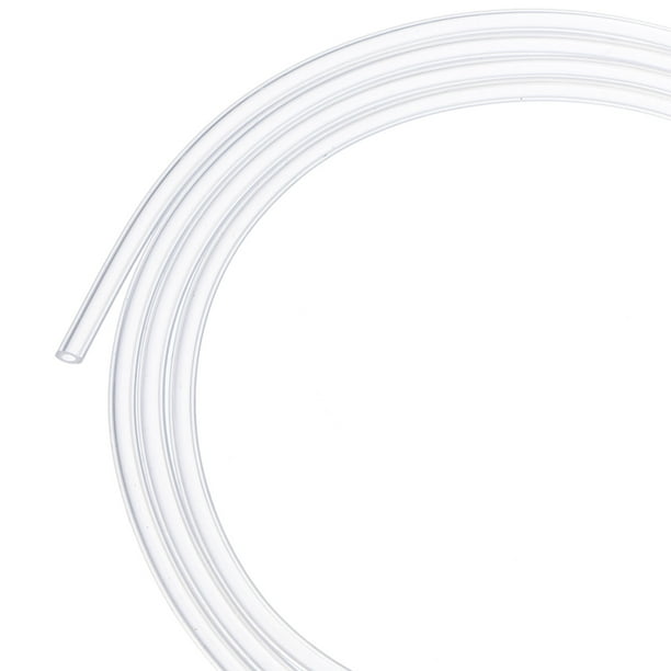 Tubo de silicona Uxcell, 1/25" (1mm) ID x 1/8" (3mm) OD, tubo flexible de goma de silicona, manguera de alta temperatura de 10 pies para bomba y transferencia de líquidos.