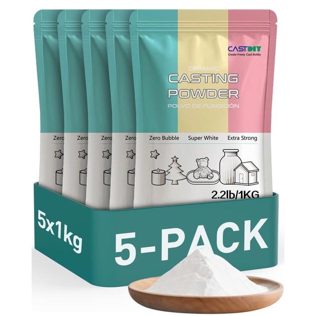 Polvo para vaciado CASTDIY 5 kg súper blanco e inodoro