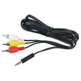 thumbnail image 4 of PGENDAR AV 3 RCA Audio Video Cable Cord For Mini DV Camcorder MV940i MV950 MV950i MV960 MV960i MD100 MD110 MD120 MD130 MD140 MD150 MD160 XL1s XL1 XL2 VIXIA HR30, 4 of 5