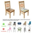 thumbnail image 5 of Pioneer Flower Seat Covers for Dining Room Chairs Set Of 6,Stretch Printed Washable Chair Seat Cover with Elastic Ties and Button,Removable Waterproof Couch Cushion Covers, 5 of 6